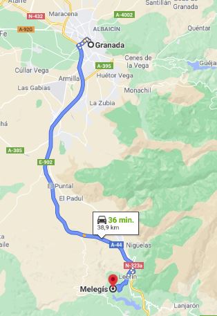 route granada melegis