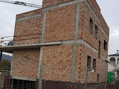 bouw van het huis